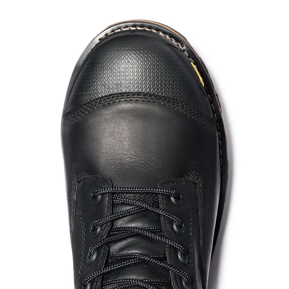 Timberland Mens Work Boots PRO® Boondock 8\" Comp Toe - Black - India KQ3954786